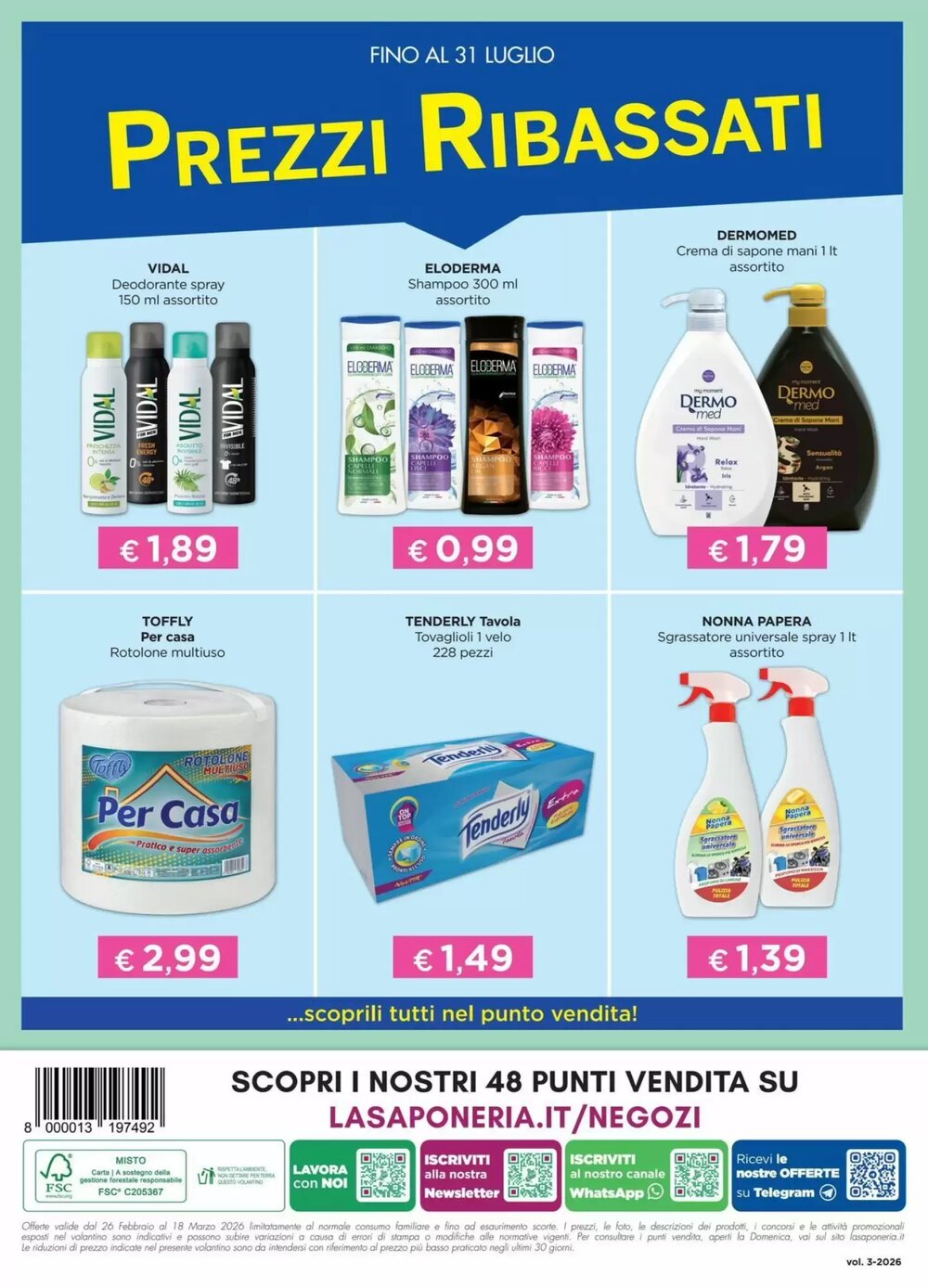 Volantino promozionale La Saponeria  valide dal 26/02/2026 - Pagina 16.