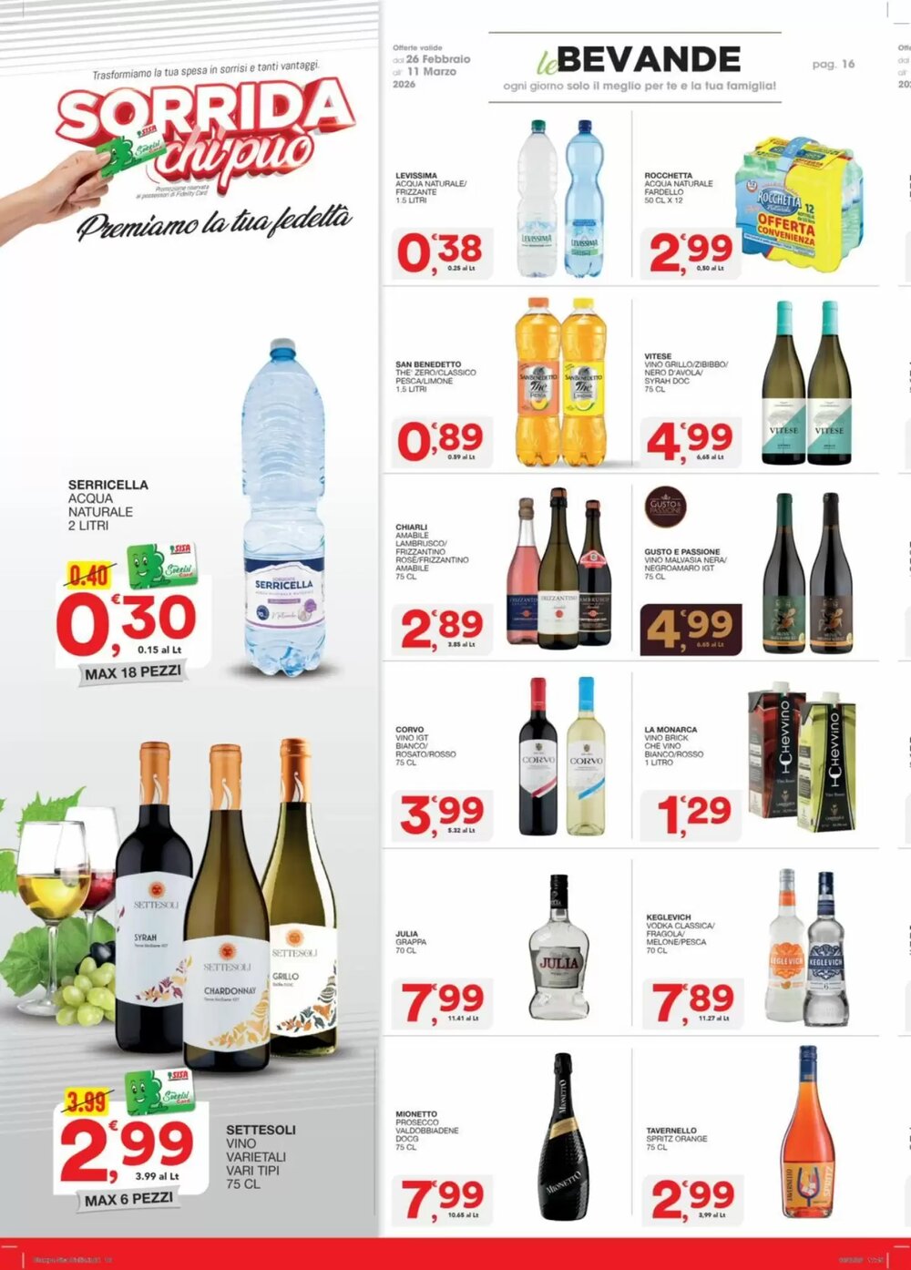 Volantino promozionale Sisa  valide dal 26/02/2026 - Pagina 16.