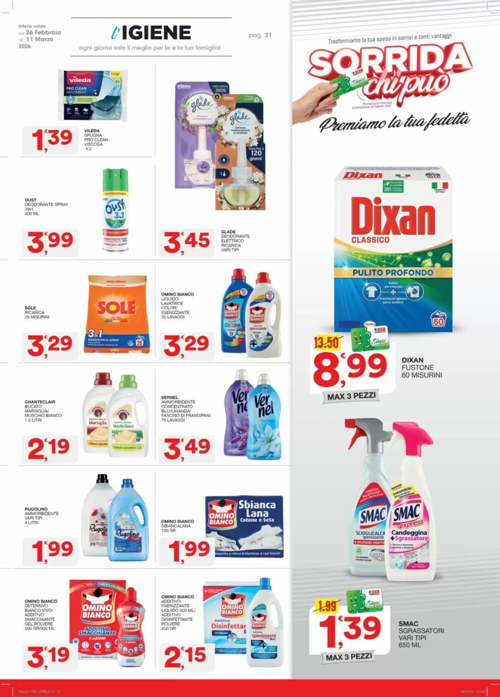 Volantino promozionale Sisa  valide dal 26/02/2026 - Pagina 21.
