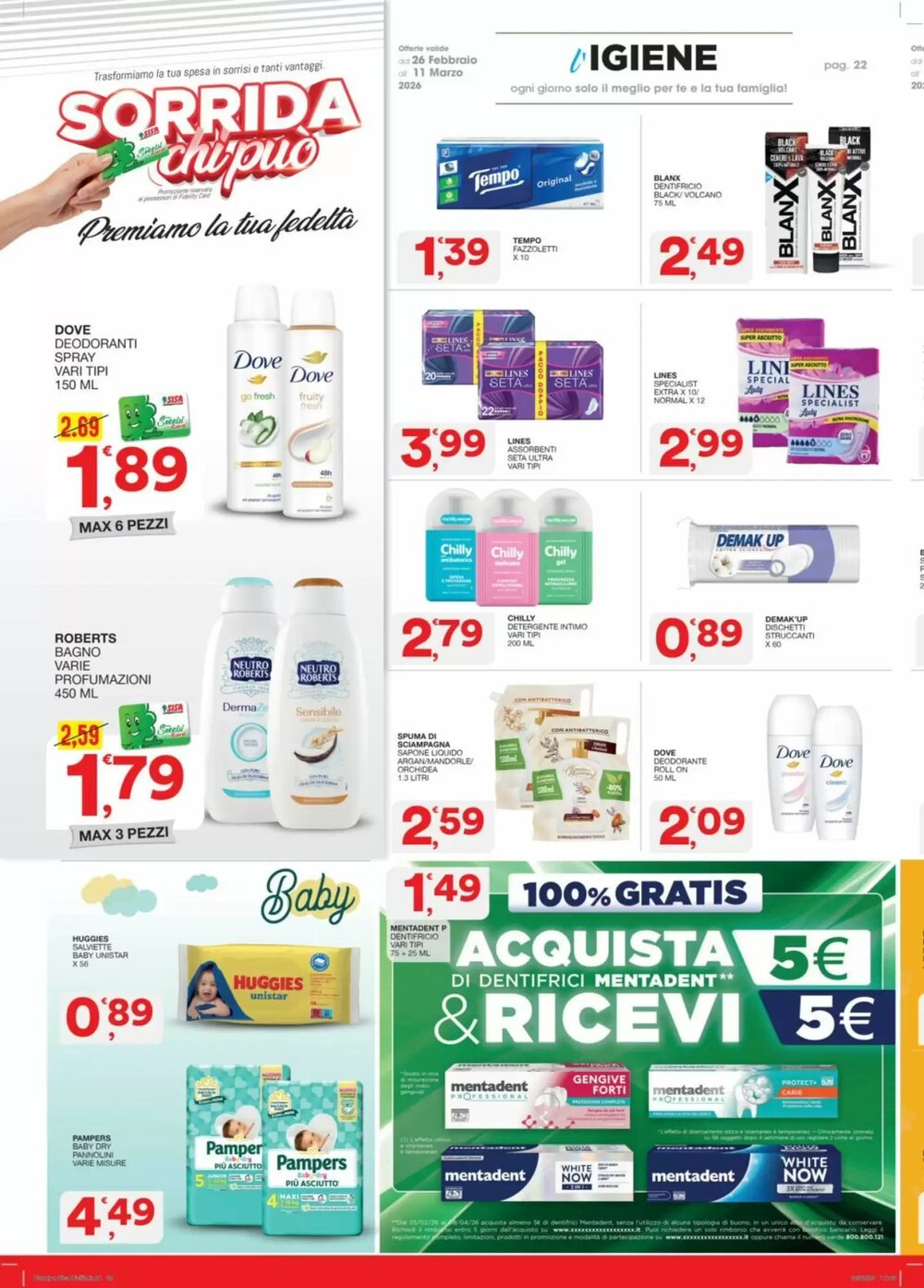 Volantino promozionale Sisa  valide dal 26/02/2026 - Pagina 22.