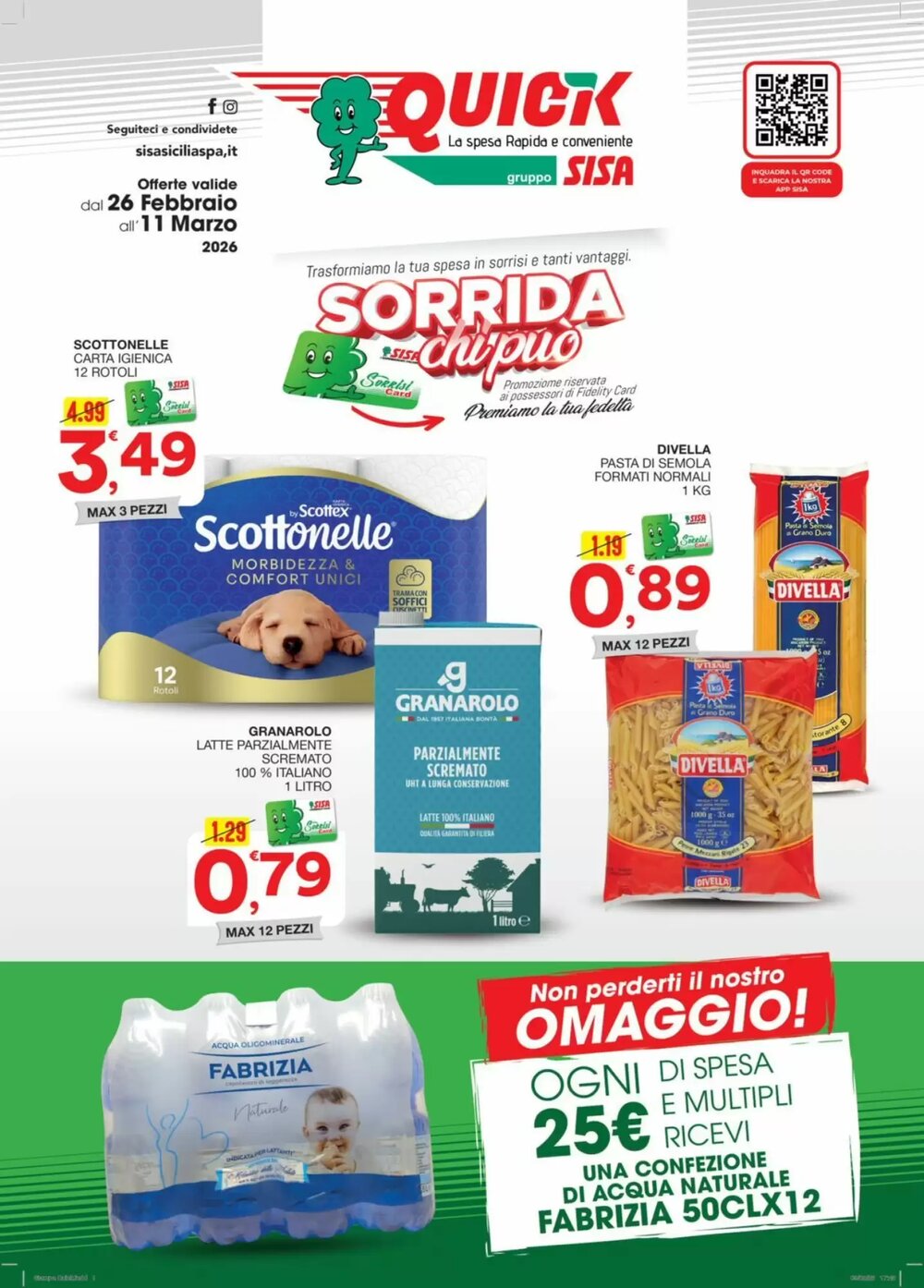 Volantino promozionale Quick Sisa  valide dal 26/02/2026 - Pagina 1.