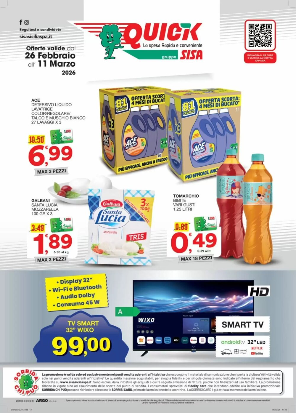 Volantino promozionale Quick Sisa  valide dal 26/02/2026 - Pagina 12.