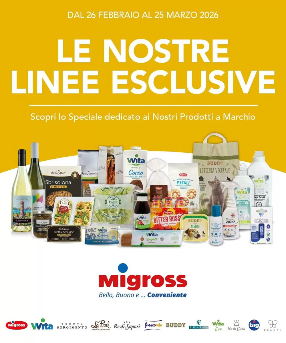 Volantino promozionale Migross Supermercati e Market  valide dal 26/02/2026 - Pagina 1.
