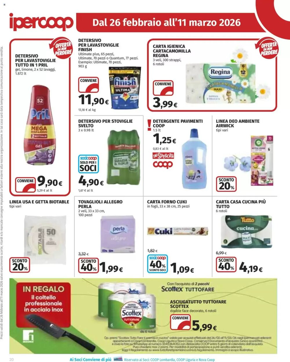 Volantino promozionale Ipercoop  valide dal 26/02/2026 - Pagina 20.