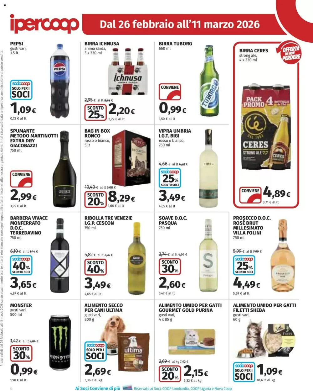 Volantino promozionale Ipercoop  valide dal 26/02/2026 - Pagina 6.