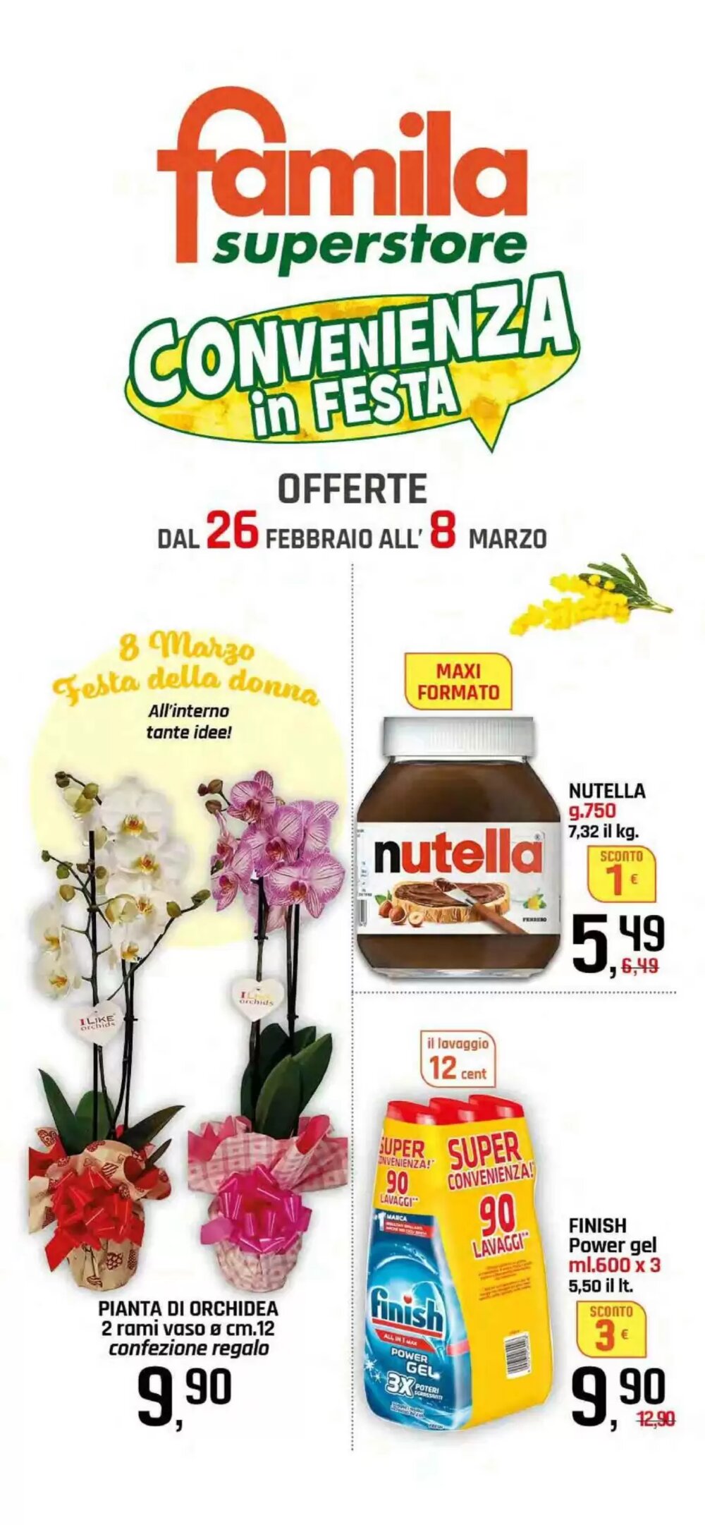 Volantino promozionale Famila Superstore  valide dal 26/02/2026 - Pagina 1.