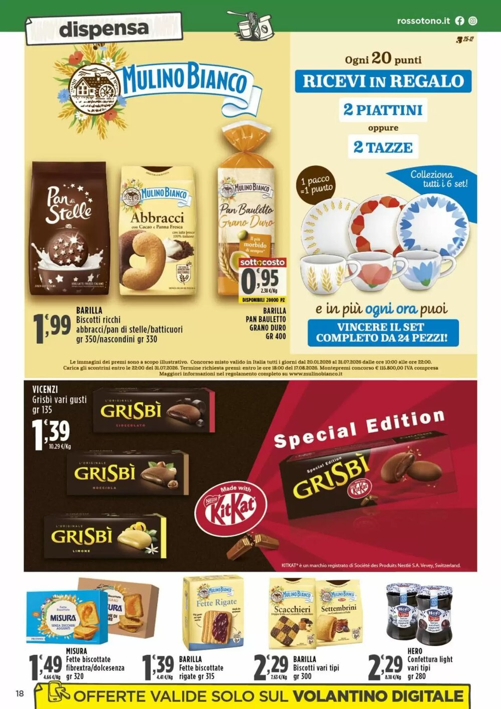Volantino promozionale Rossotono  valide dal 26/02/2026 - Pagina 18.