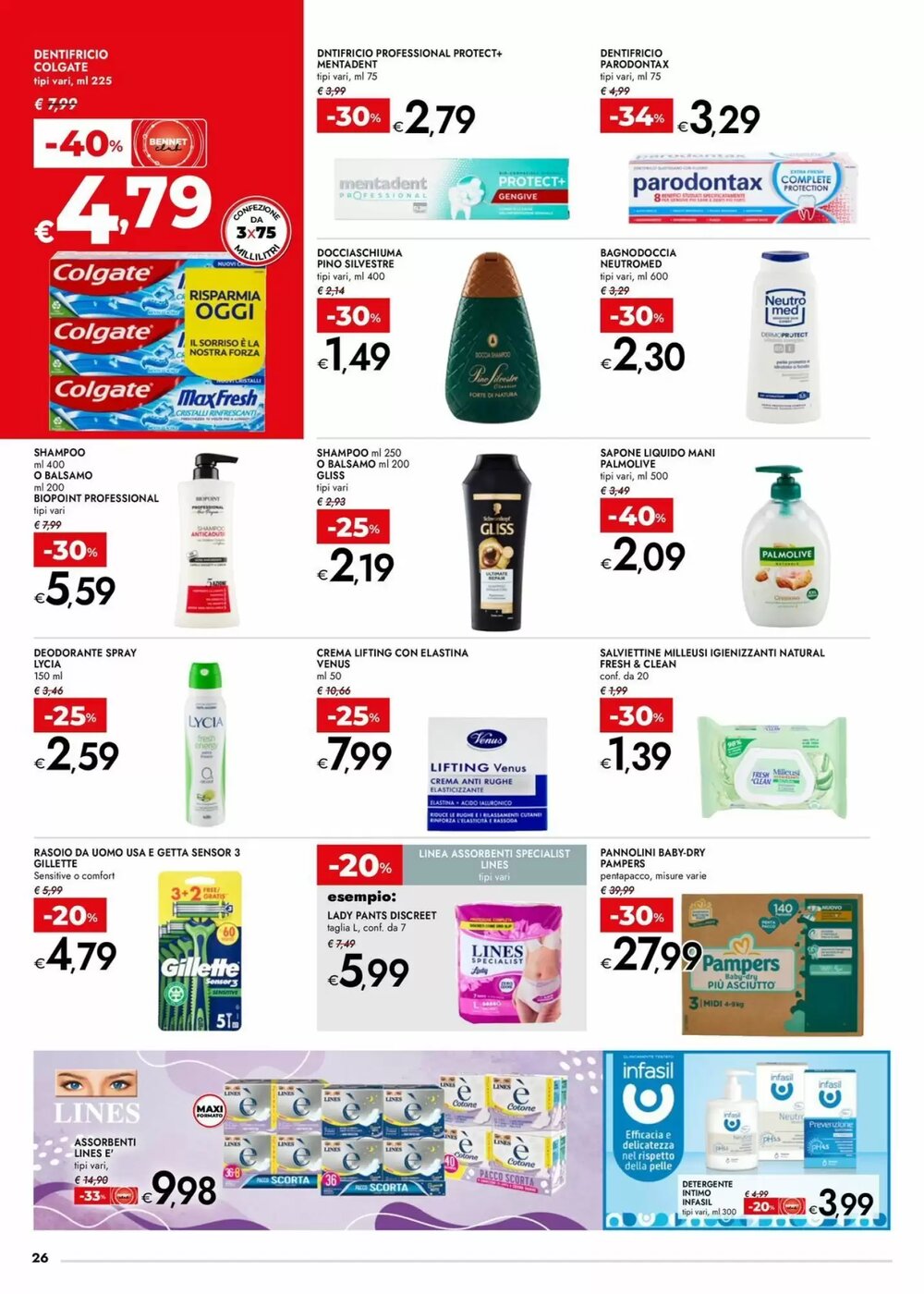 Volantino promozionale Bennet  valide dal 26/02/2026 - Pagina 26.