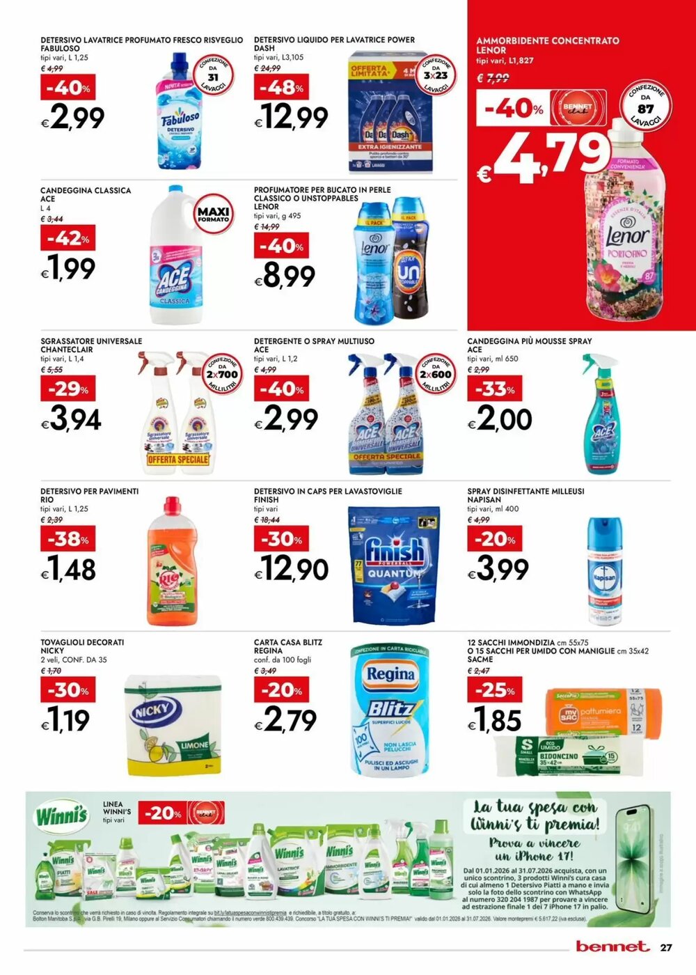 Volantino promozionale Bennet  valide dal 26/02/2026 - Pagina 27.