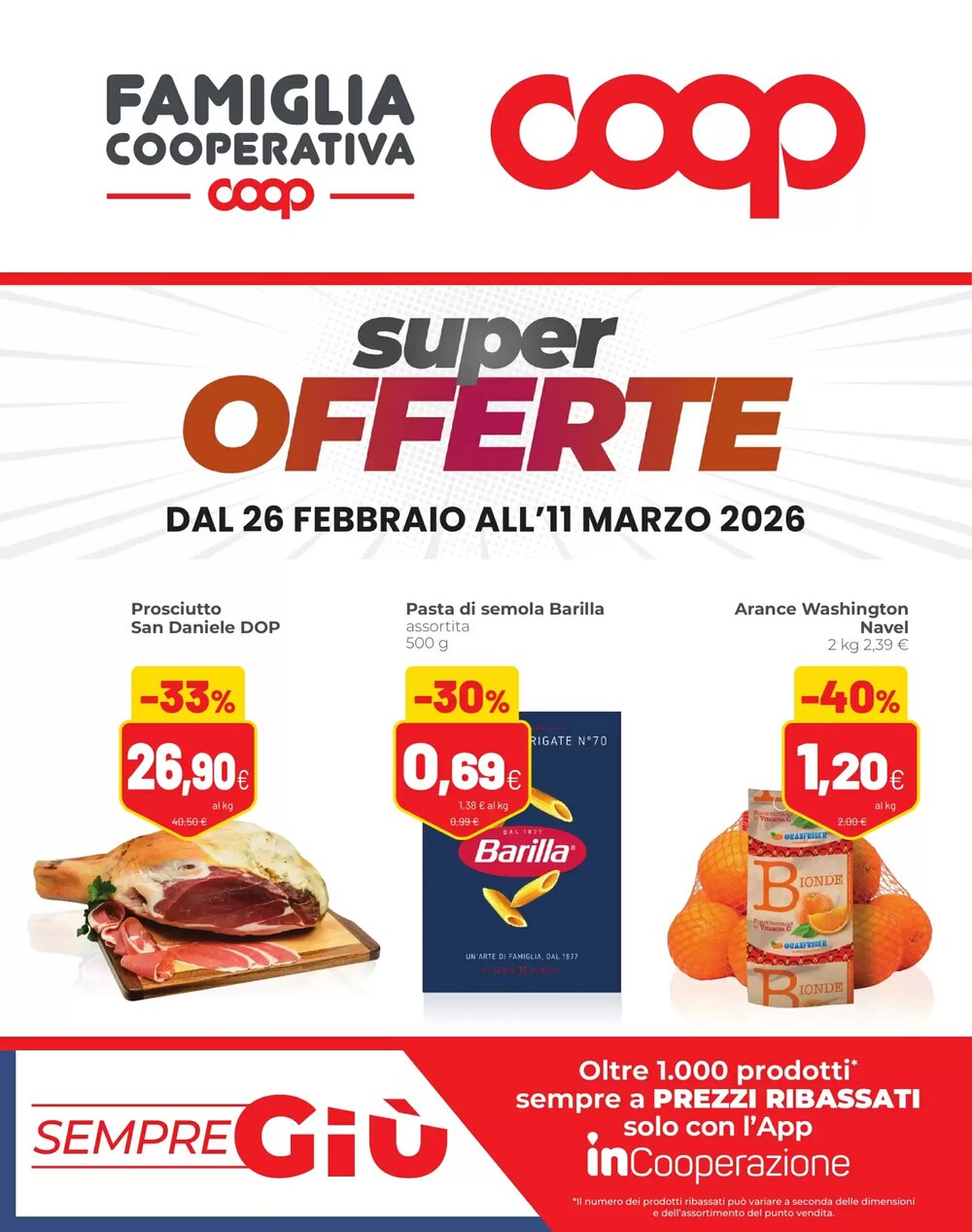 Volantino promozionale Coop  valide dal 26/02/2026 - Pagina 1.