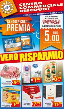 Volantino promozionale Centro Commerciale Discount valide dal 26/02/2026