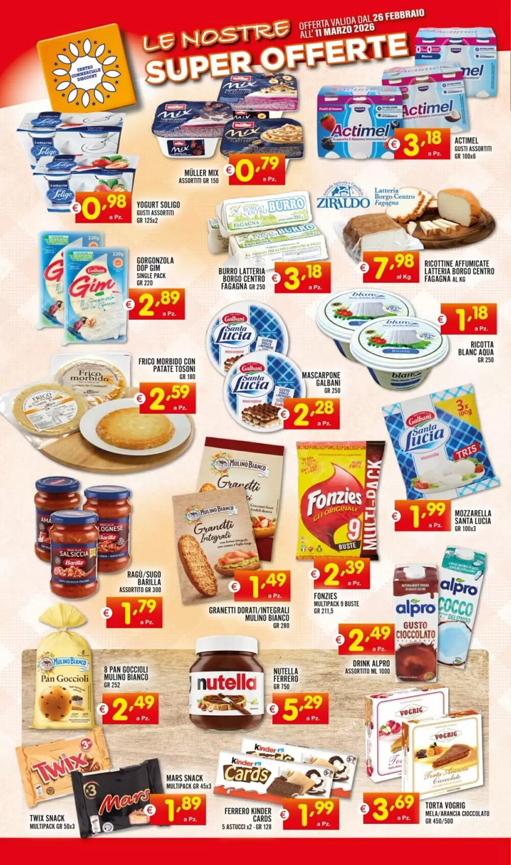 Volantino promozionale Centro Commerciale Discount  valide dal 26/02/2026 - Pagina 8.