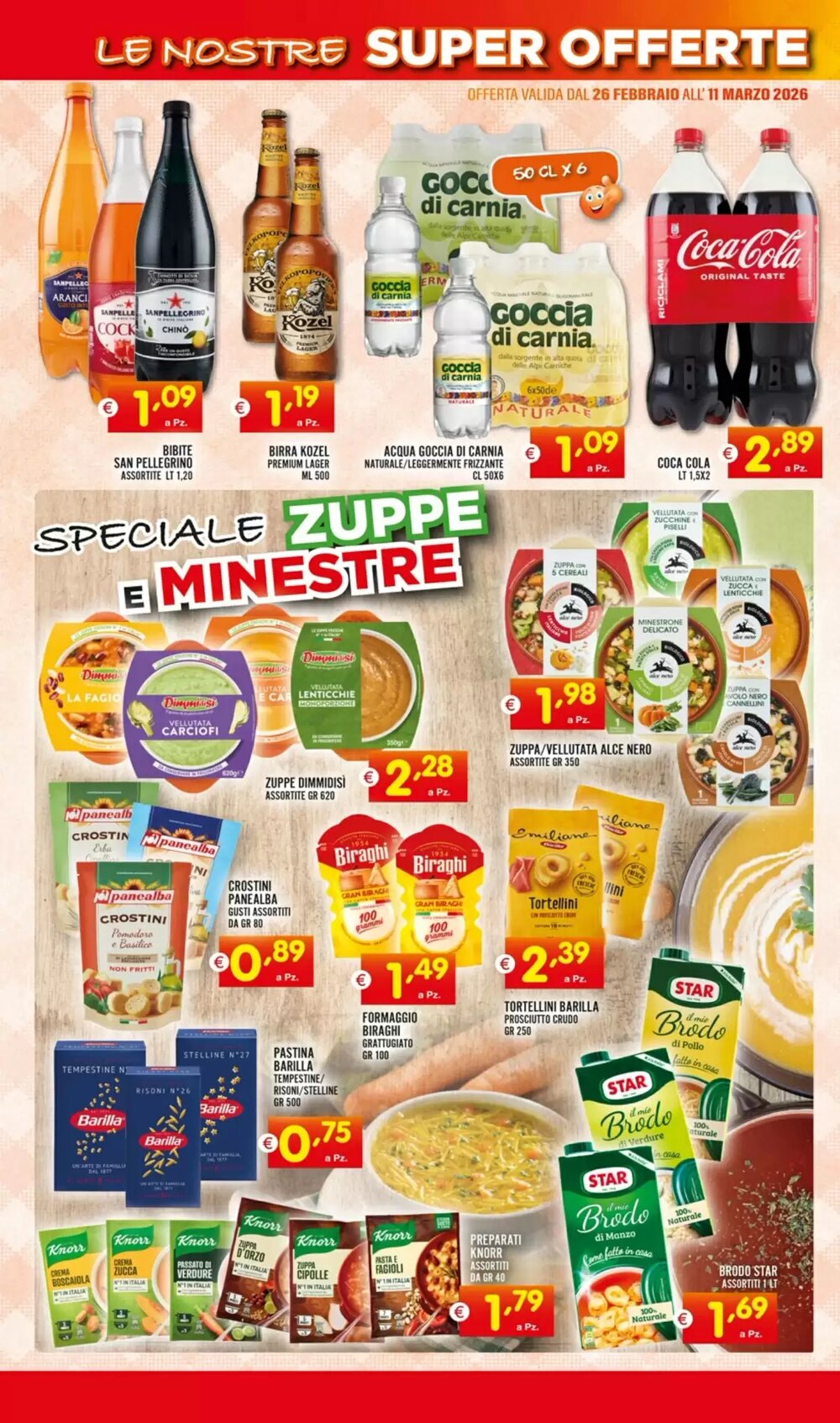 Volantino promozionale Centro Commerciale Discount  valide dal 26/02/2026 - Pagina 9.
