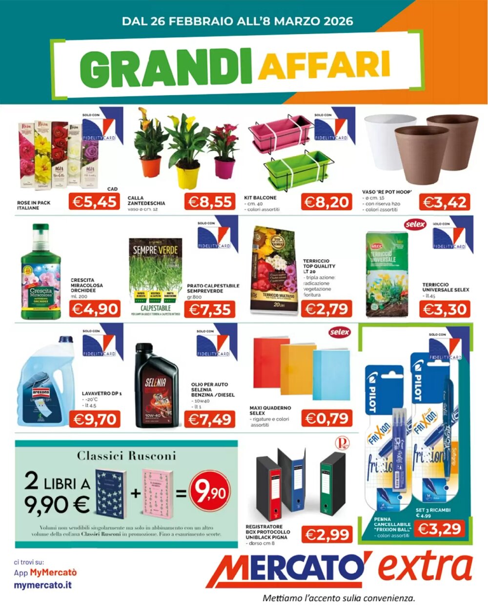 Volantino promozionale Mercatò Extra  valide dal 26/02/2026 - Pagina 1.