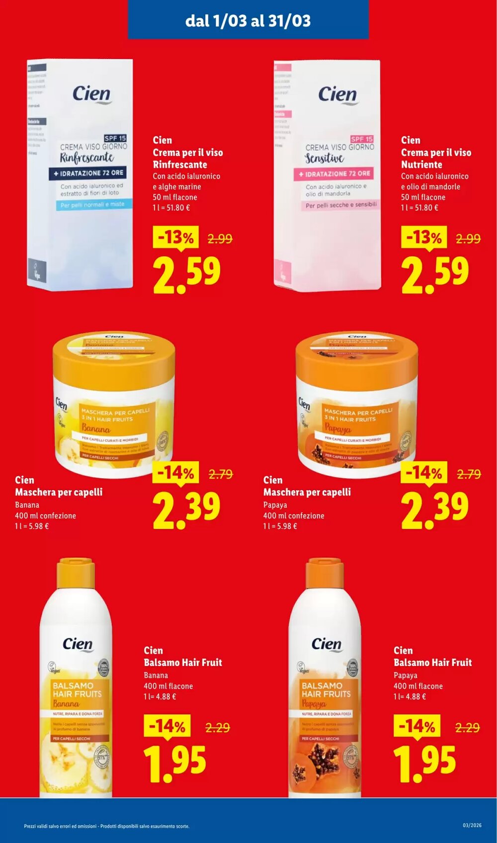 Volantino promozionale Lidl  valide dal 01/03/2026 - Pagina 13.