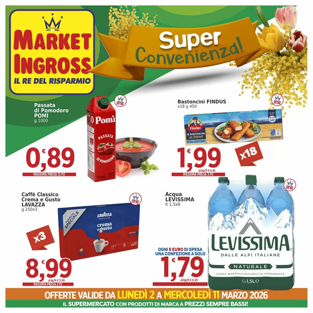 Volantino promozionale Market Ingross  valide dal 02/03/2026 - Pagina 1.