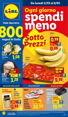 Volantino promozionale Lidl  valide dal 02/03/2026