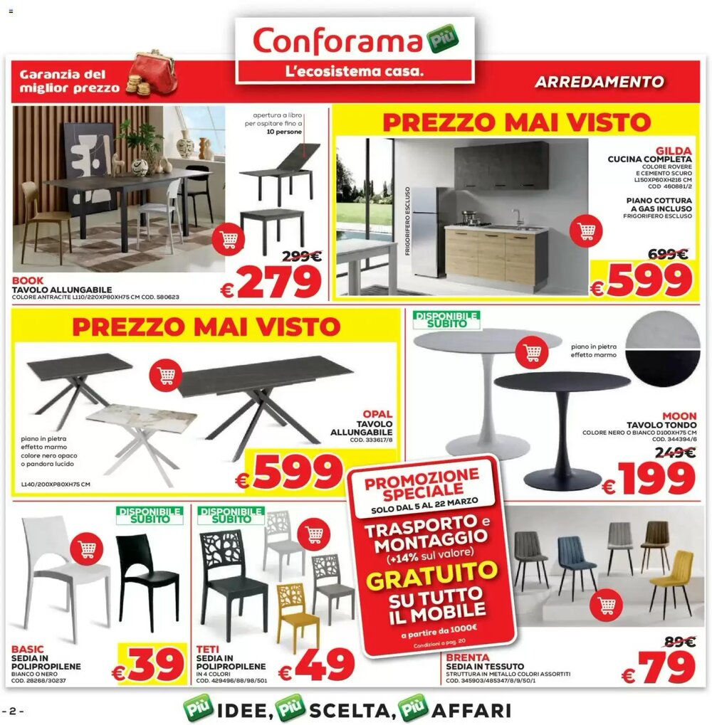 Volantino promozionale Conforama  valide dal 05/03/2026 - Pagina 2.