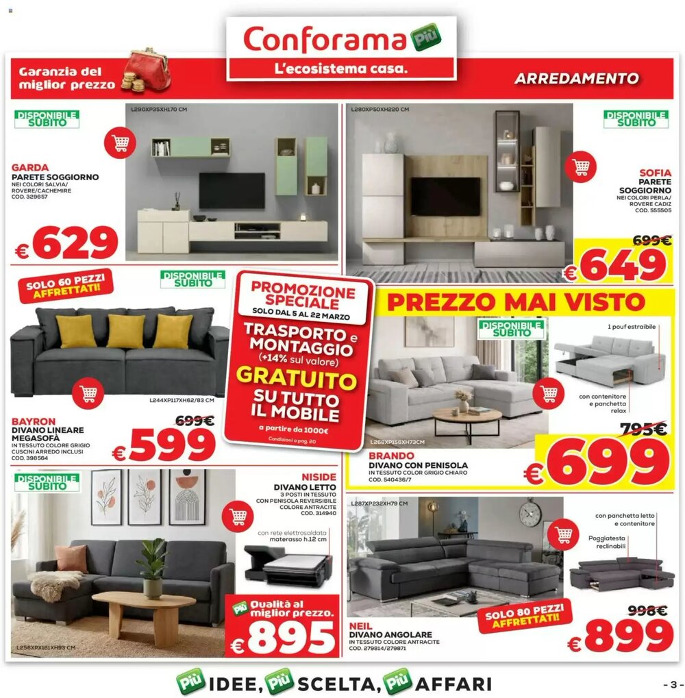 Volantino promozionale Conforama  valide dal 05/03/2026 - Pagina 3.