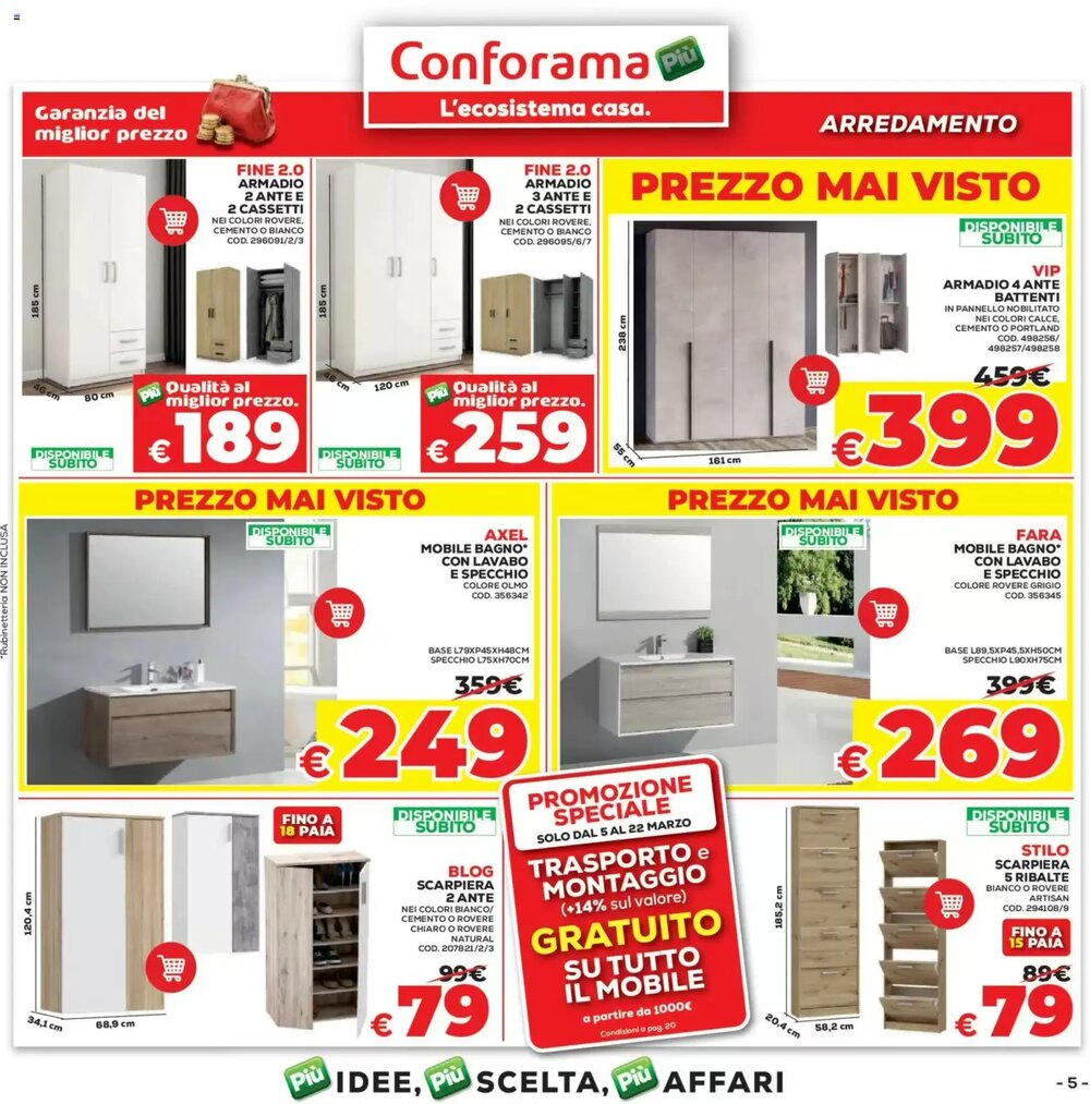 Volantino promozionale Conforama  valide dal 05/03/2026 - Pagina 5.