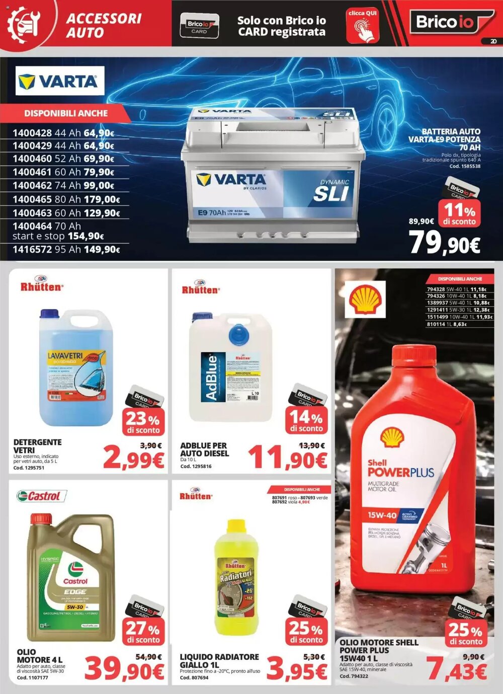 Volantino promozionale Brico Io  valide dal 05/03/2026 - Pagina 20.