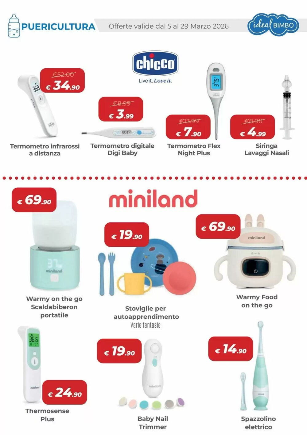 Volantino promozionale Ideal Bimbo  valide dal 05/03/2026 - Pagina 23.