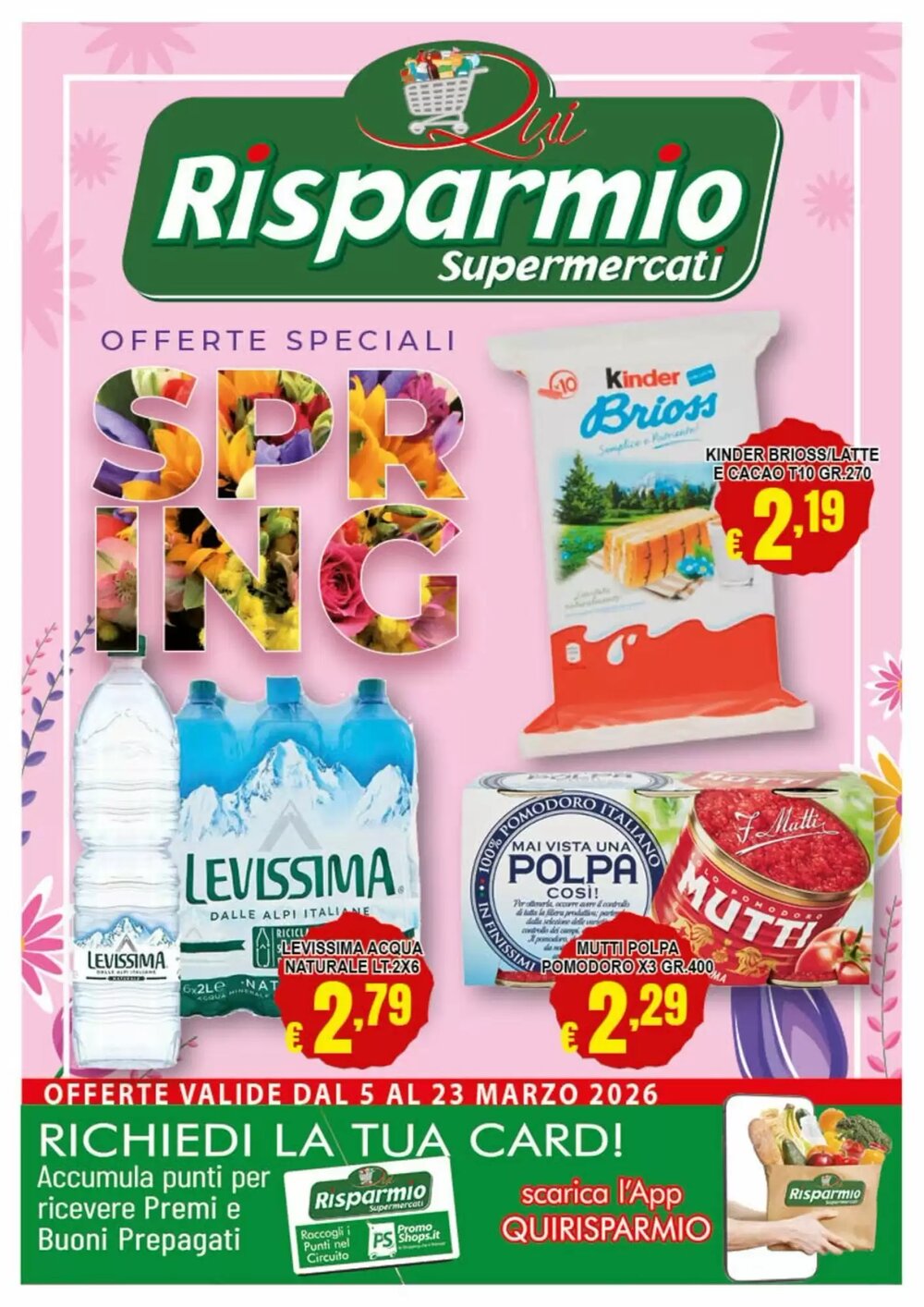 Volantino promozionale Risparmio Supermercati  valide dal 05/03/2026 - Pagina 1.