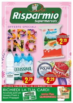 Volantino promozionale Risparmio Supermercati  valide dal 05/03/2026