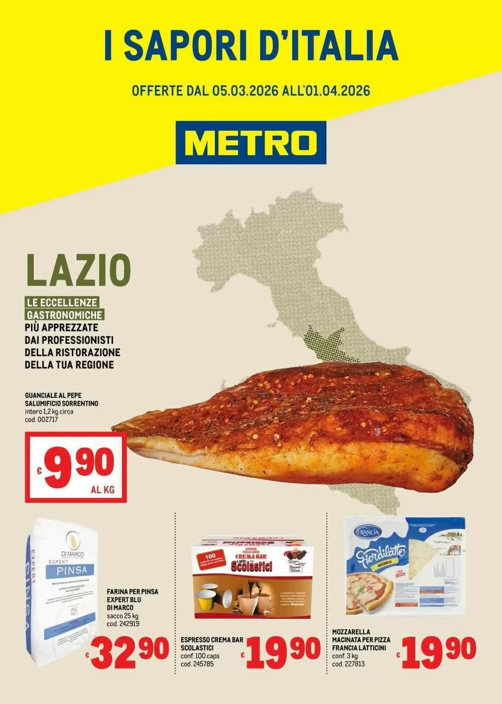 Volantino promozionale Metro  valide dal 05/03/2026 - Pagina 1.