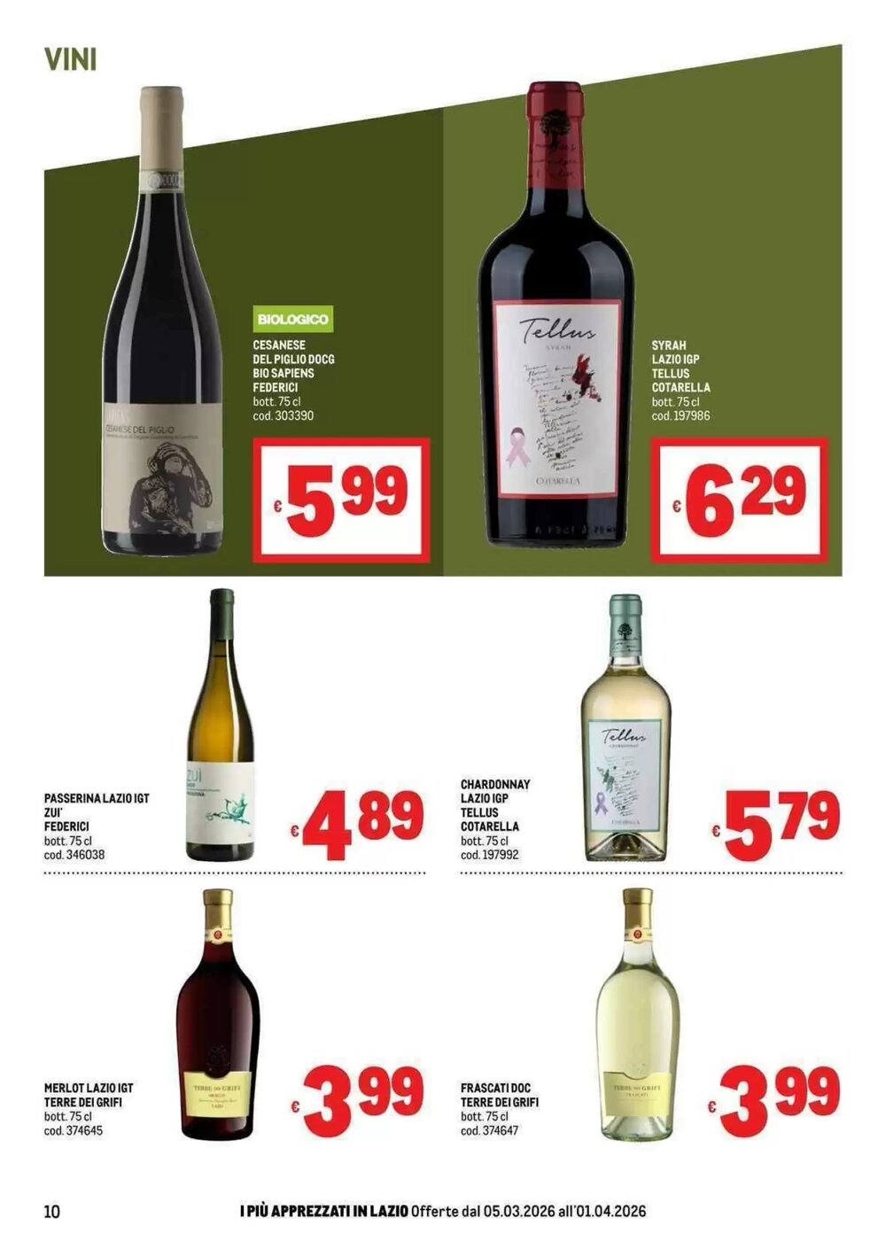 Volantino promozionale Metro  valide dal 05/03/2026 - Pagina 10.