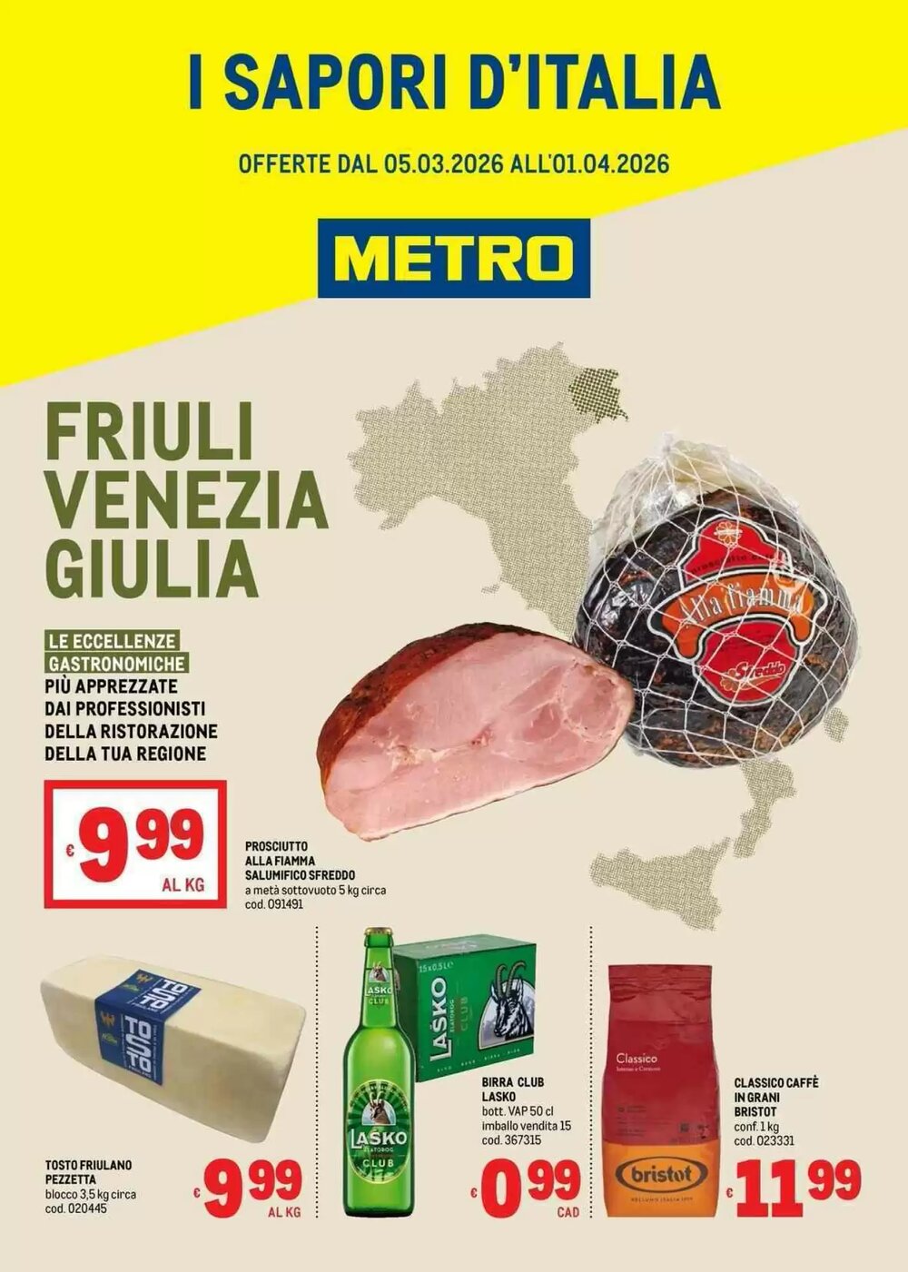 Volantino promozionale Metro  valide dal 05/03/2026 - Pagina 1.