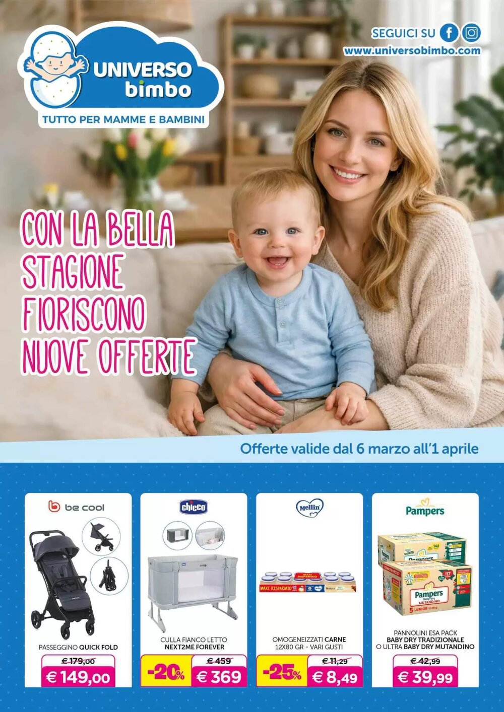 Volantino promozionale Universo Bimbo  valide dal 06/03/2026 - Pagina 1.
