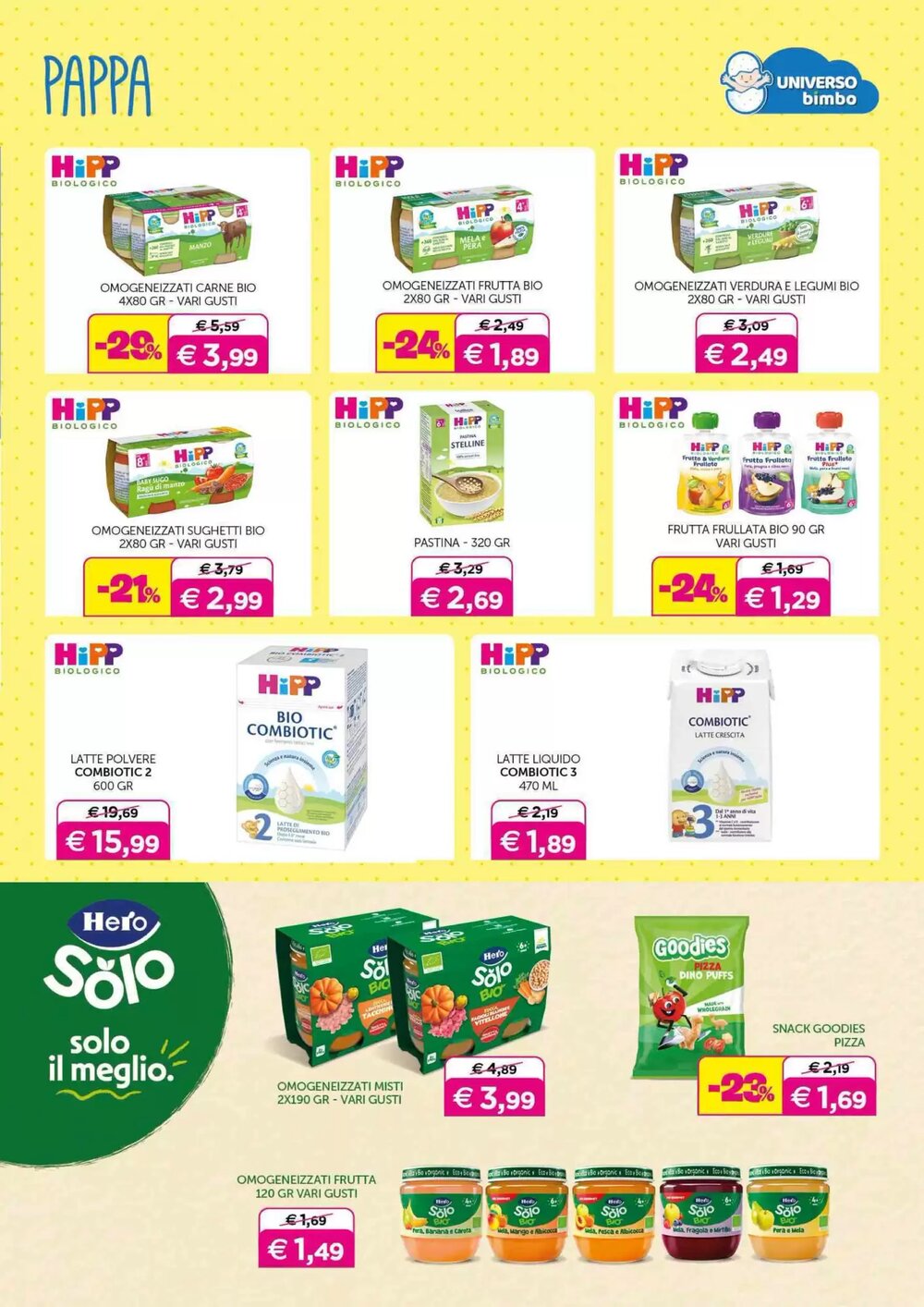 Volantino promozionale Universo Bimbo  valide dal 06/03/2026 - Pagina 19.