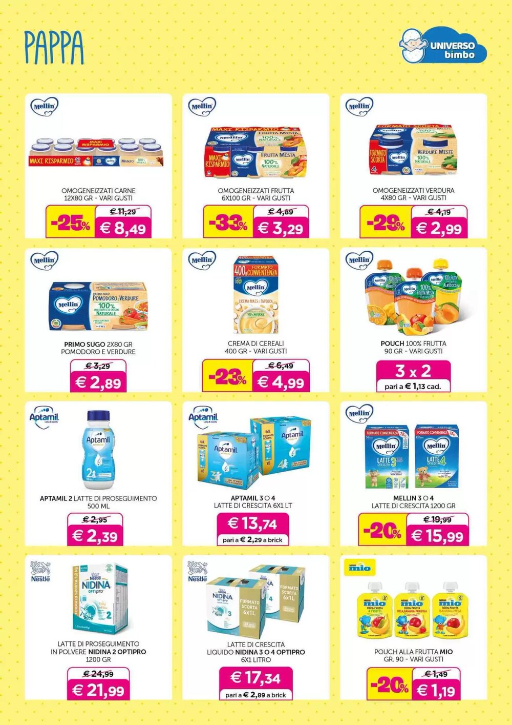Volantino promozionale Universo Bimbo  valide dal 06/03/2026 - Pagina 21.