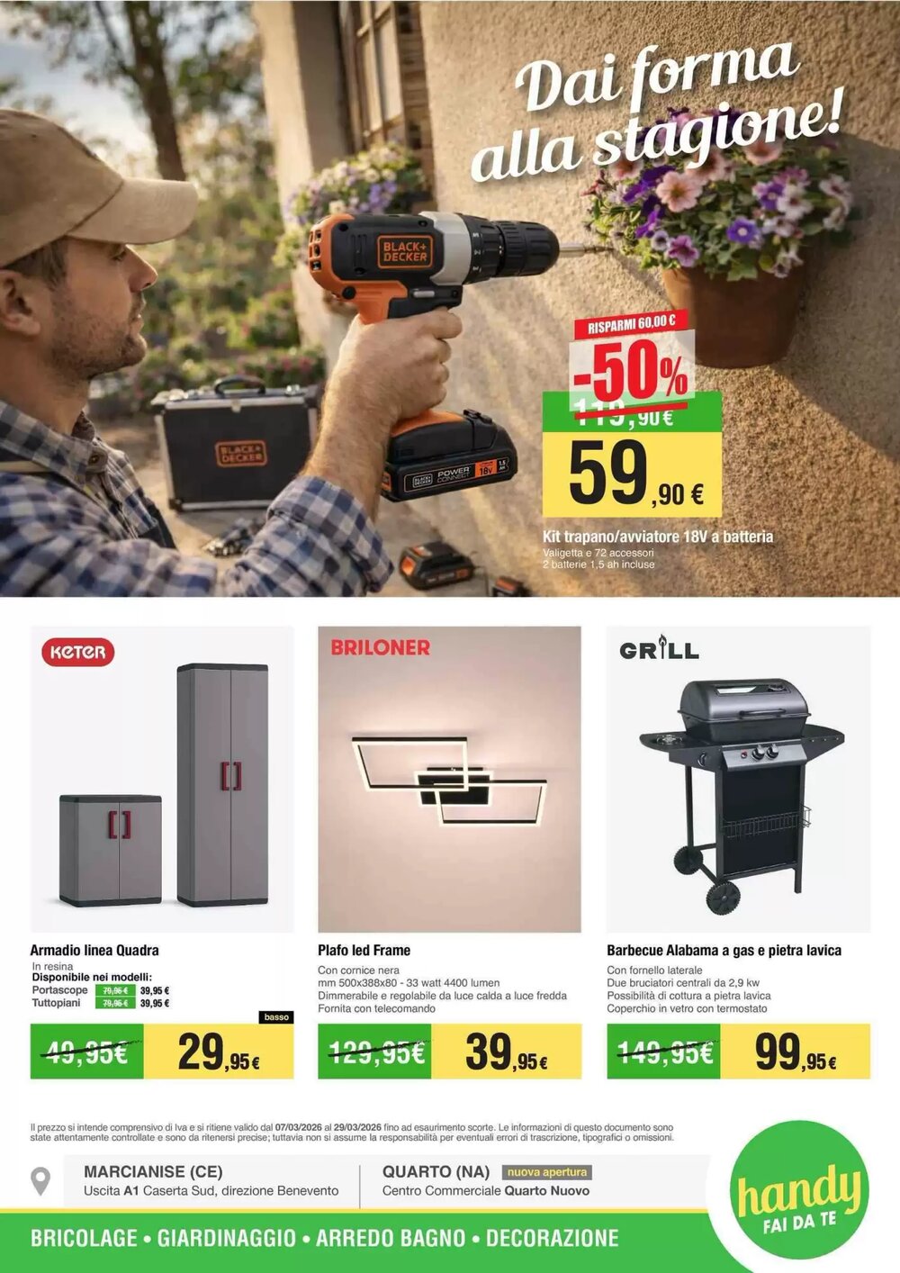 Volantino promozionale Handy fai da te  valide dal 07/03/2026 - Pagina 1.