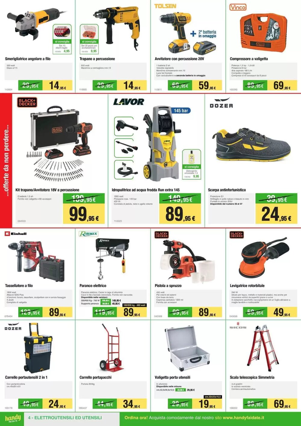 Volantino promozionale Handy fai da te  valide dal 07/03/2026 - Pagina 4.