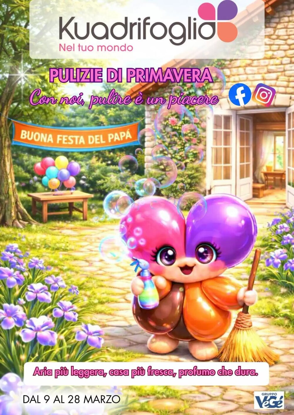 Volantino promozionale Kuadrifoglio  valide dal 09/03/2026 - Pagina 1.