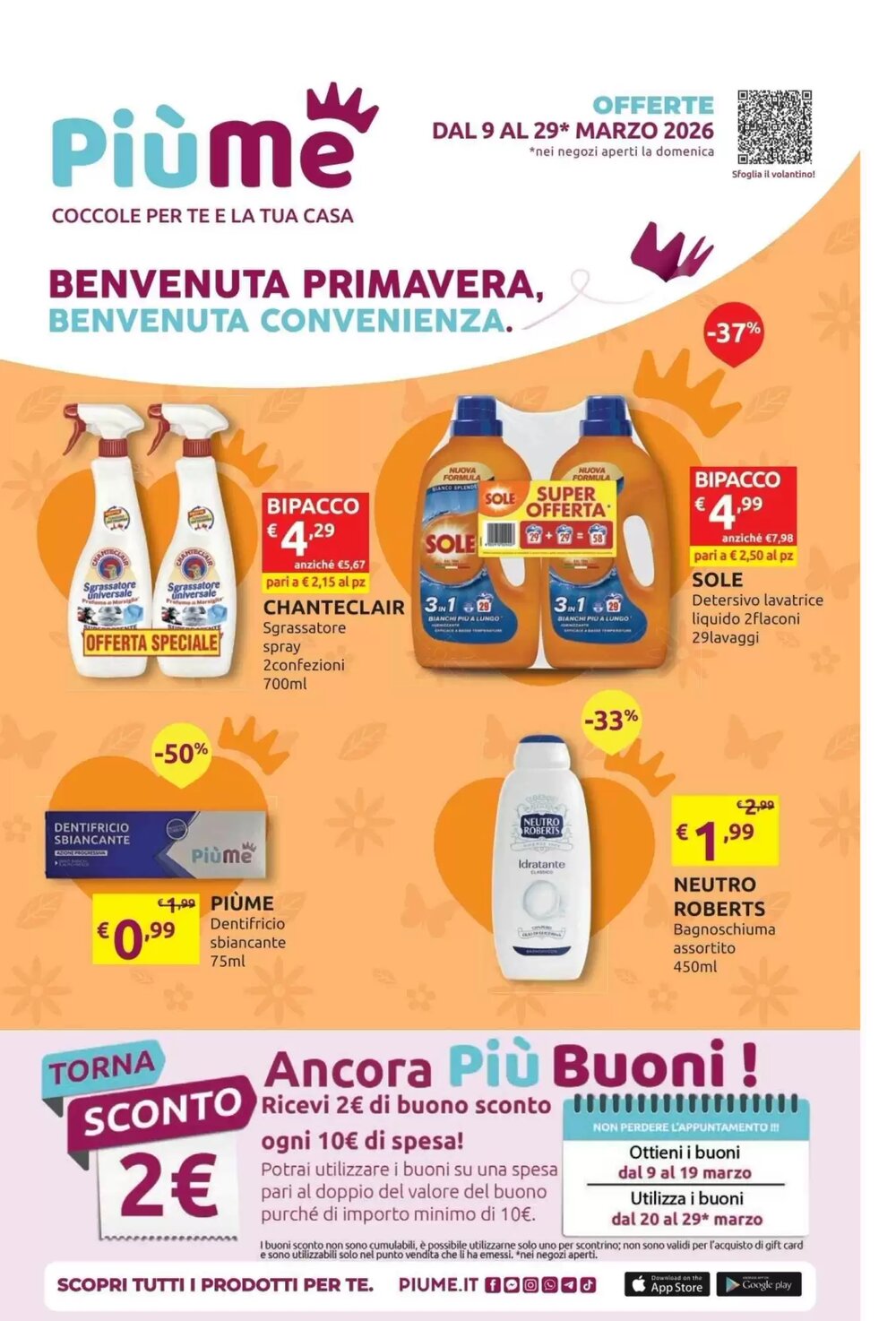Volantino promozionale PiùMe  valide dal 09/03/2026 - Pagina 1.