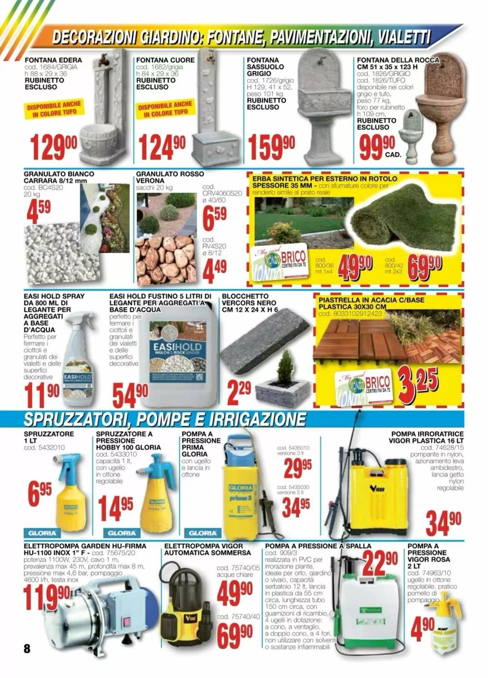 Volantino promozionale Mondo Brico  valide dal 12/03/2026 - Pagina 8.