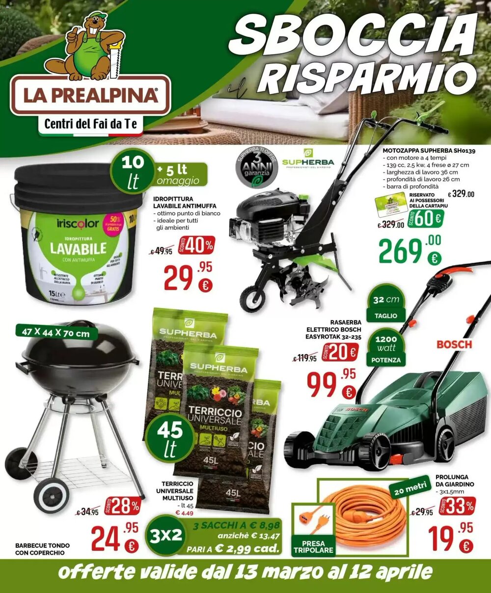 Volantino promozionale La Prealpina  valide dal 13/03/2026 - Pagina 1.