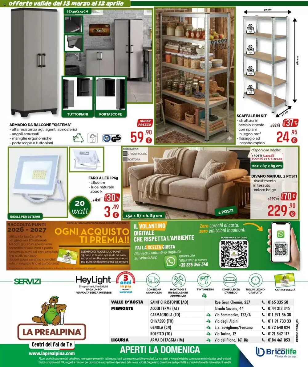 Volantino promozionale La Prealpina  valide dal 13/03/2026 - Pagina 8.