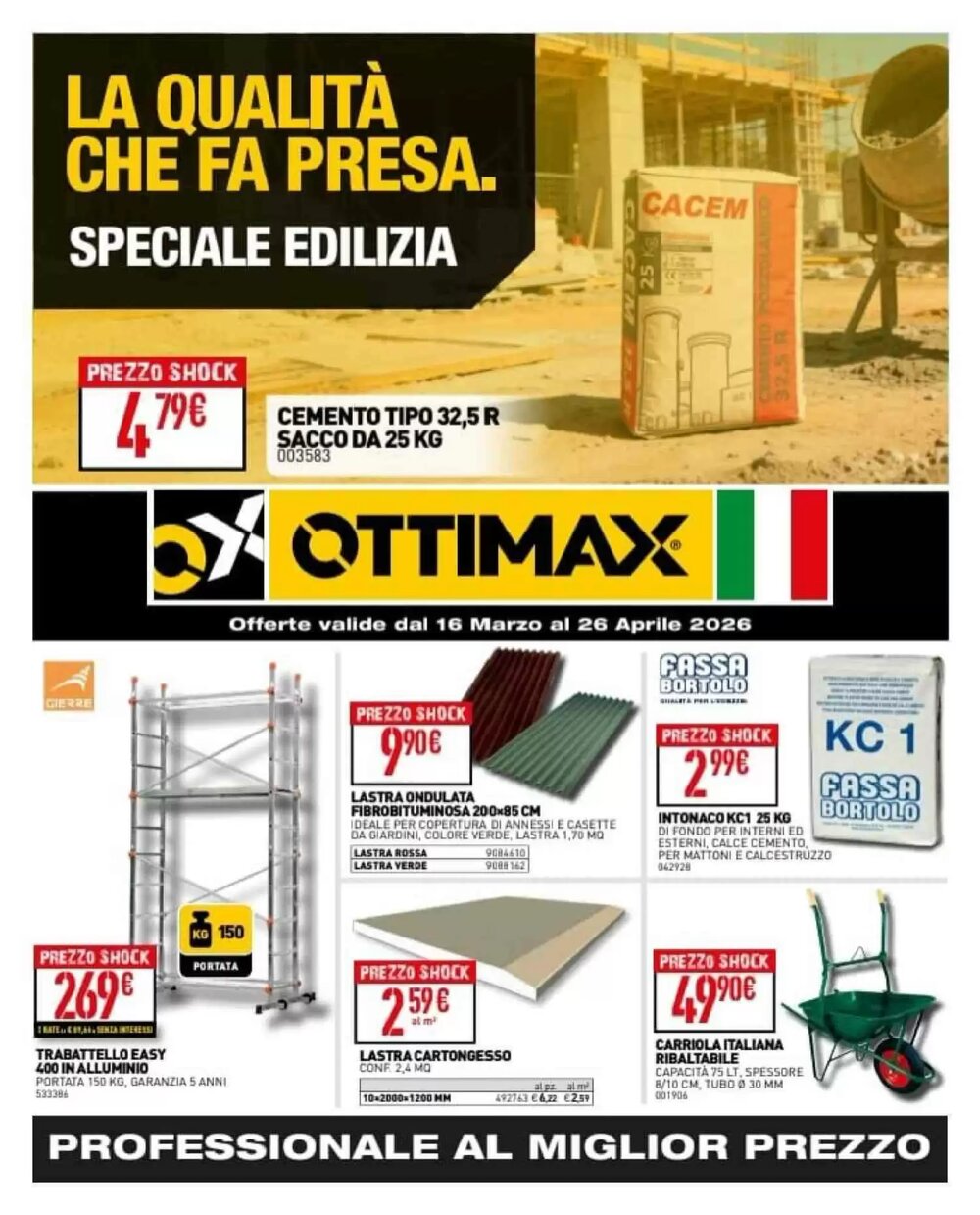 Volantino promozionale Ottimax  valide dal 16/03/2026 - Pagina 1.