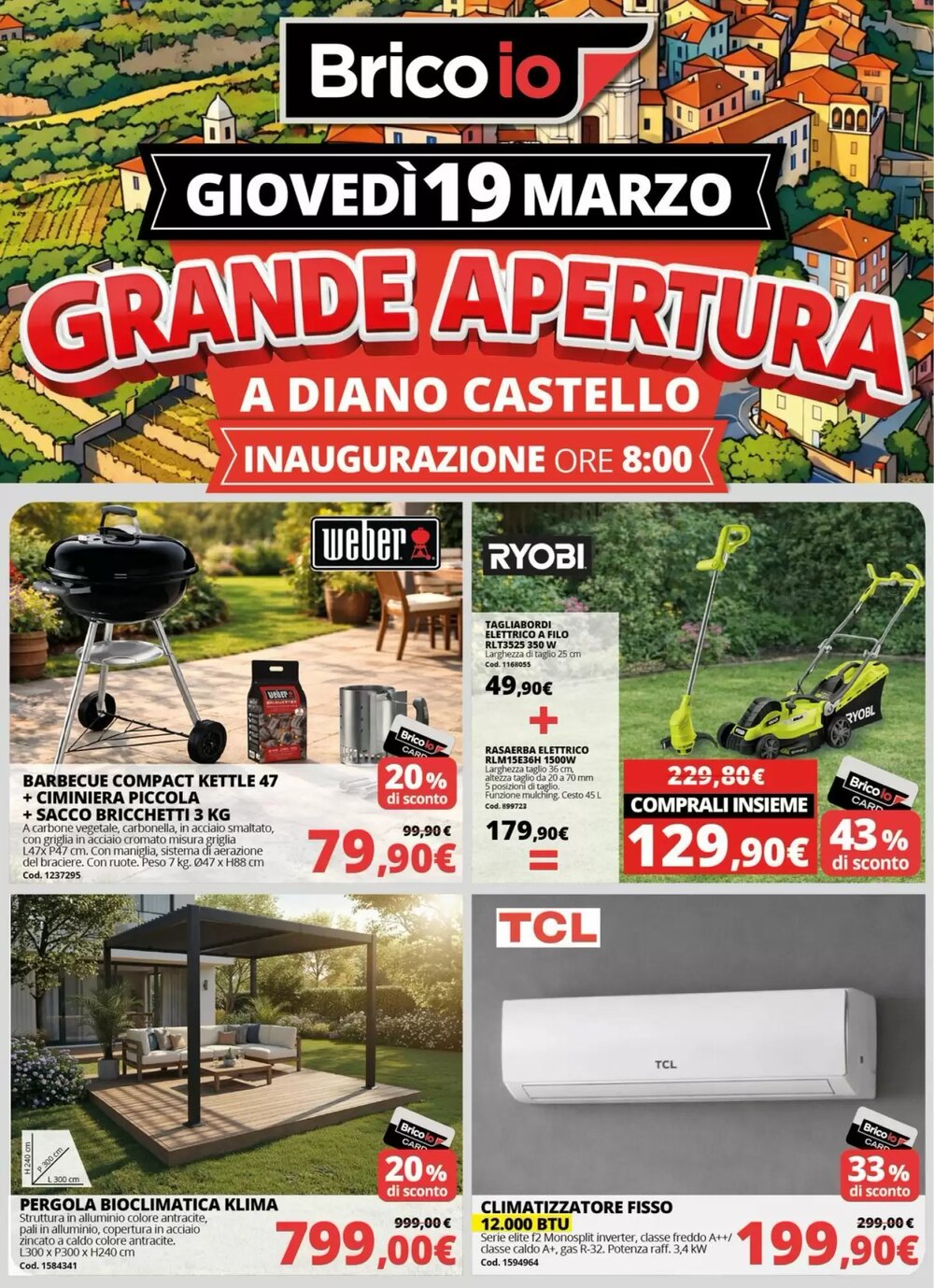 Volantino promozionale Brico Io  valide dal 19/03/2026 - Pagina 1.