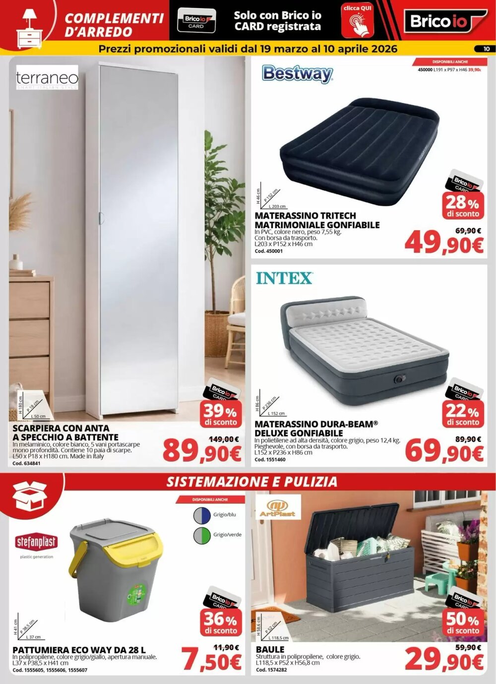 Volantino promozionale Brico Io  valide dal 19/03/2026 - Pagina 10.