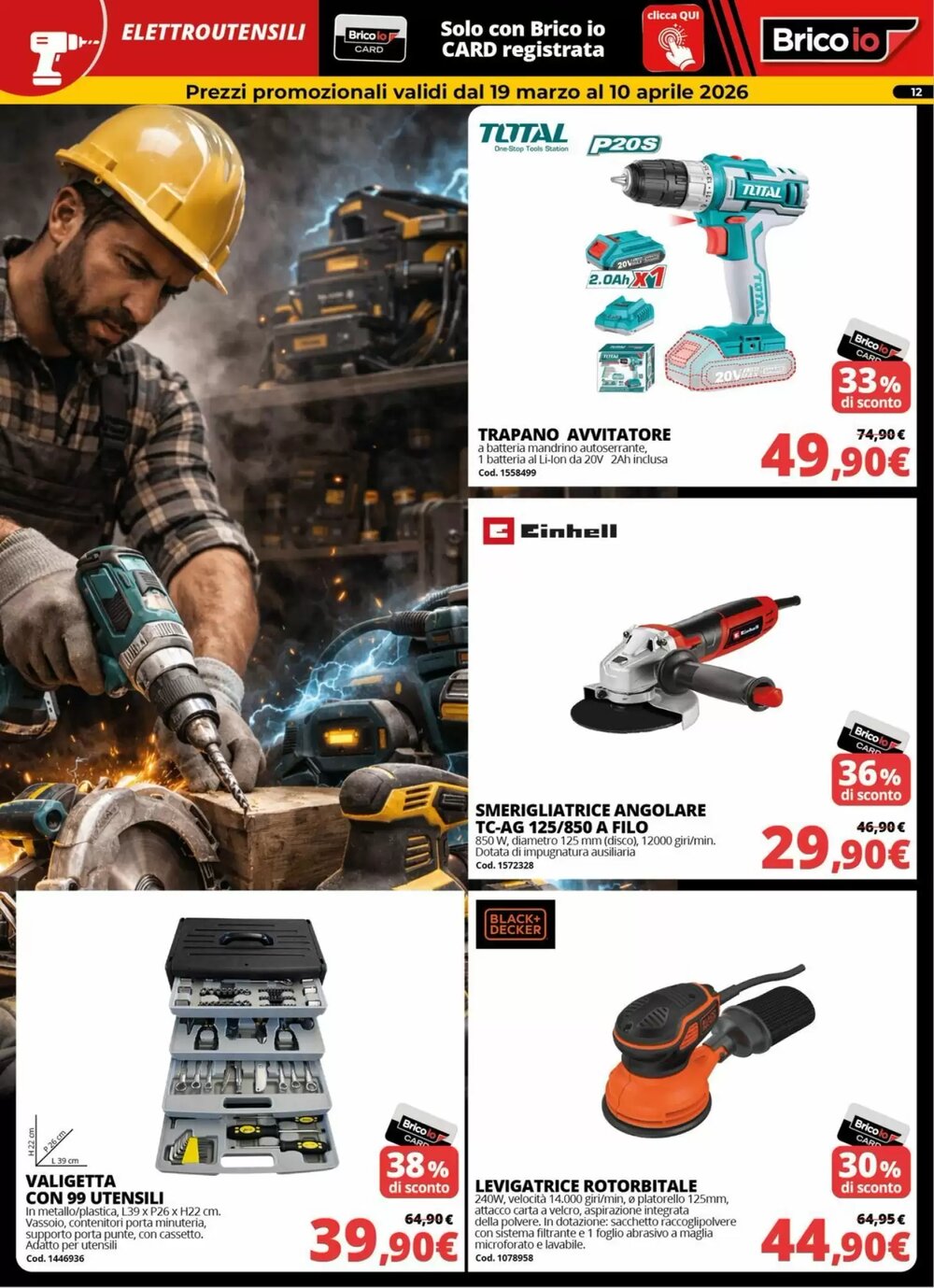 Volantino promozionale Brico Io  valide dal 19/03/2026 - Pagina 12.