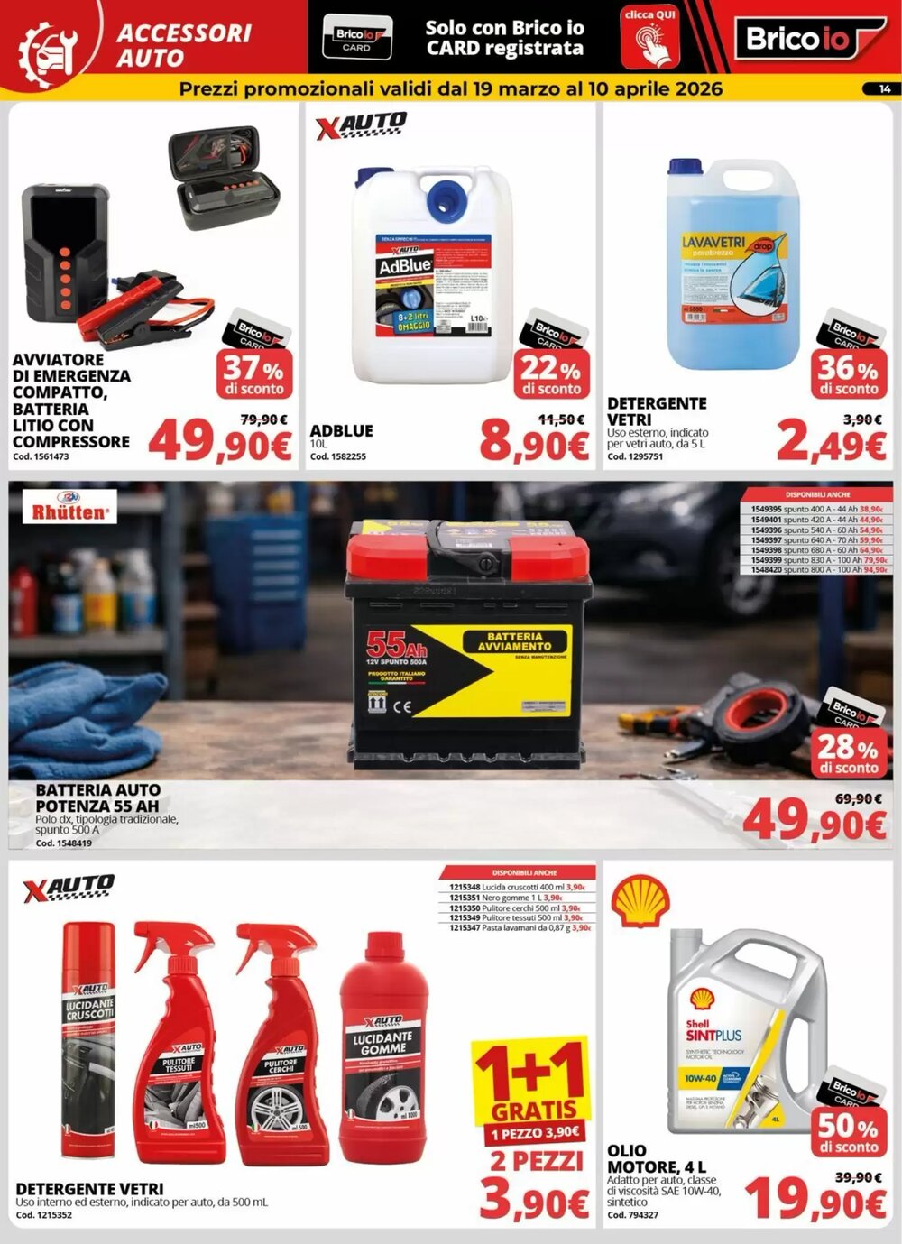 Volantino promozionale Brico Io  valide dal 19/03/2026 - Pagina 14.