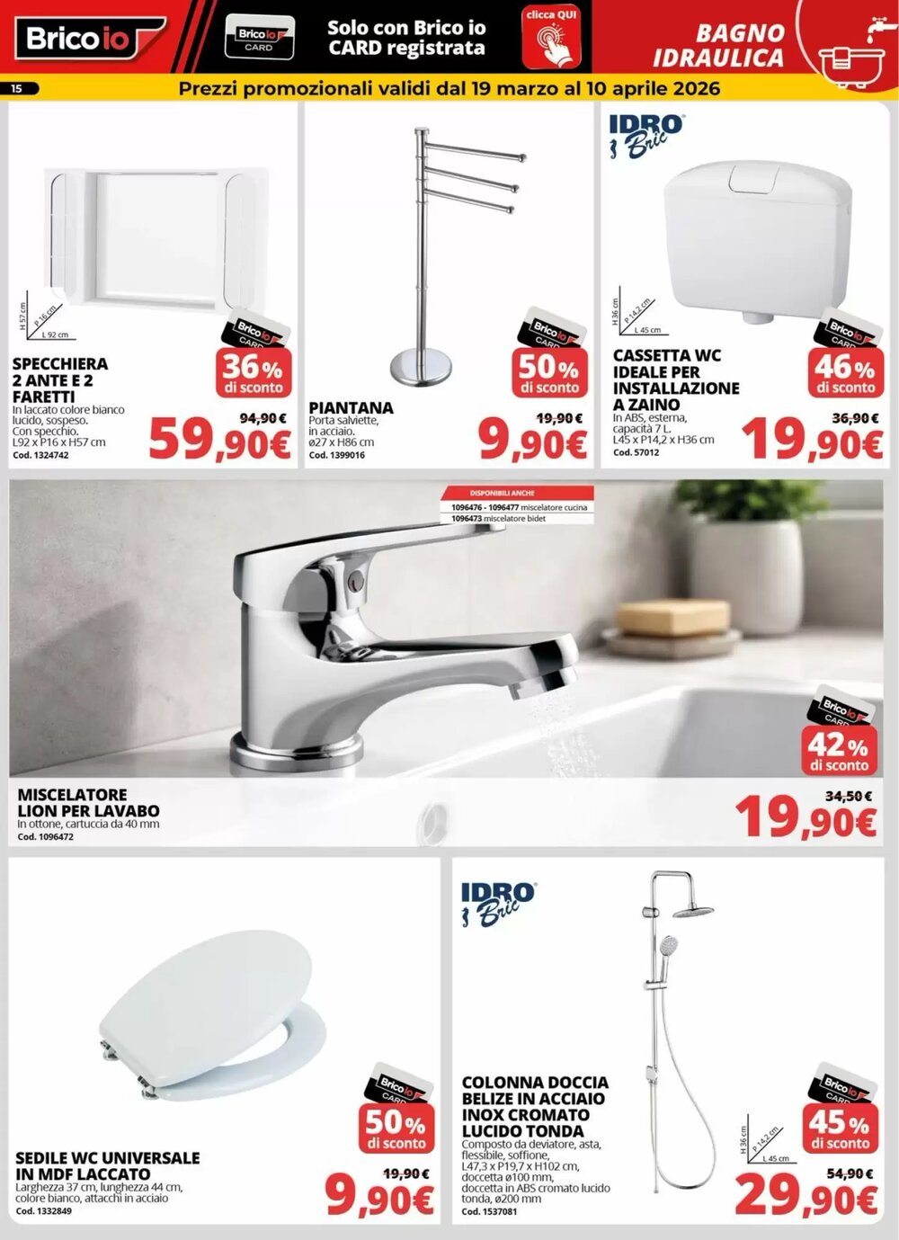 Volantino promozionale Brico Io  valide dal 19/03/2026 - Pagina 15.