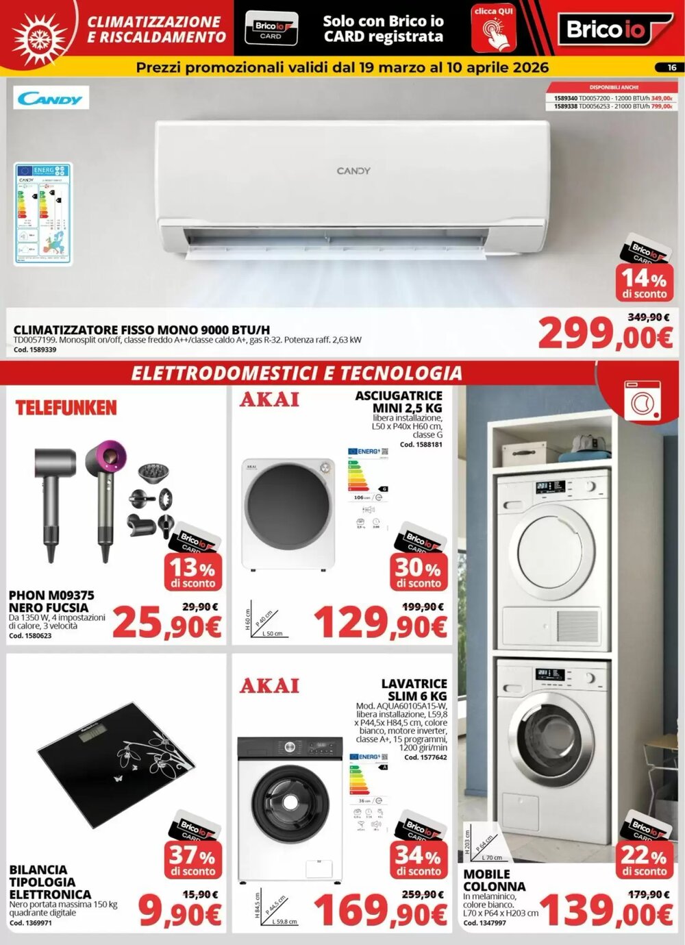 Volantino promozionale Brico Io  valide dal 19/03/2026 - Pagina 16.