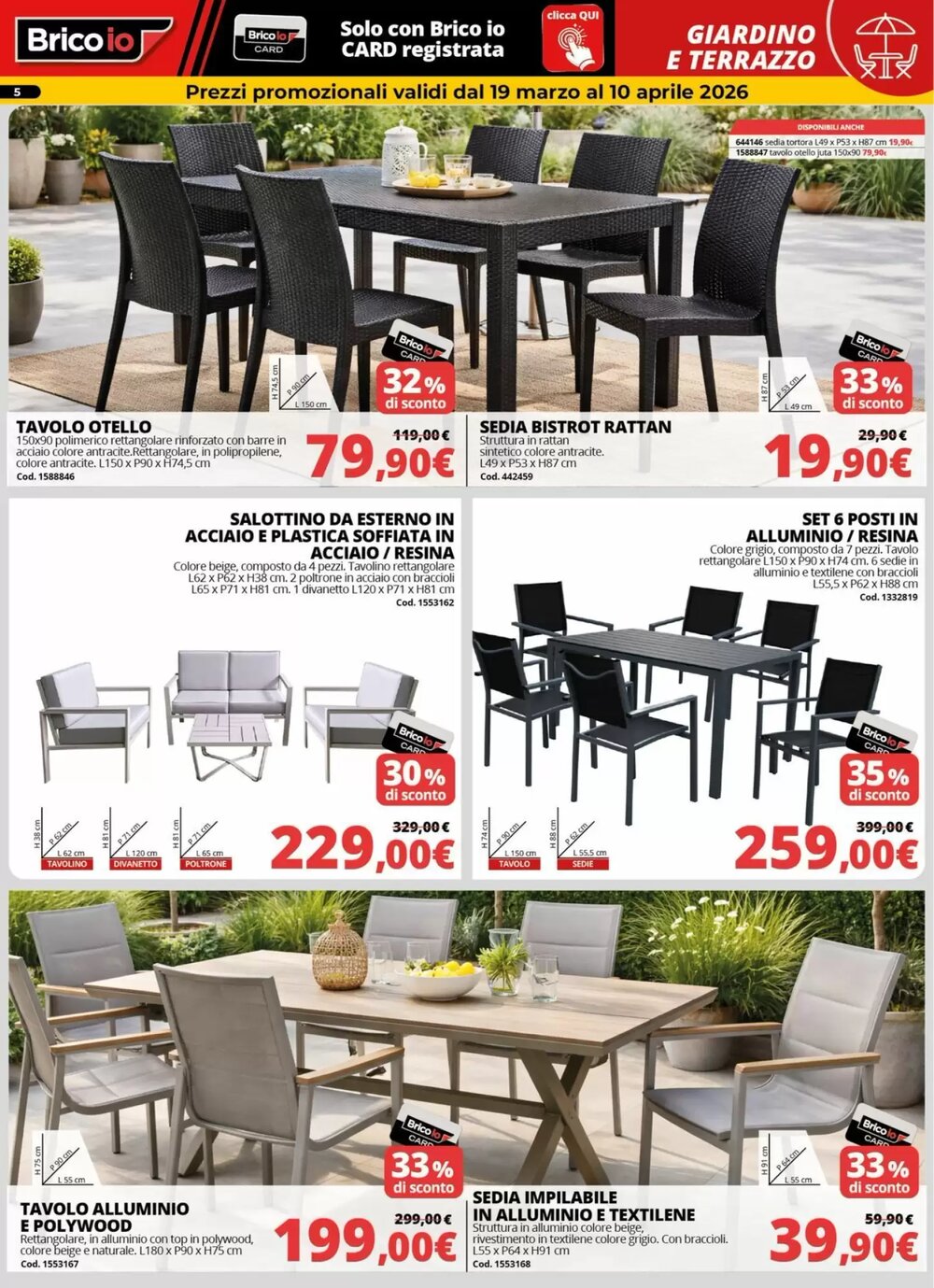 Volantino promozionale Brico Io  valide dal 19/03/2026 - Pagina 5.