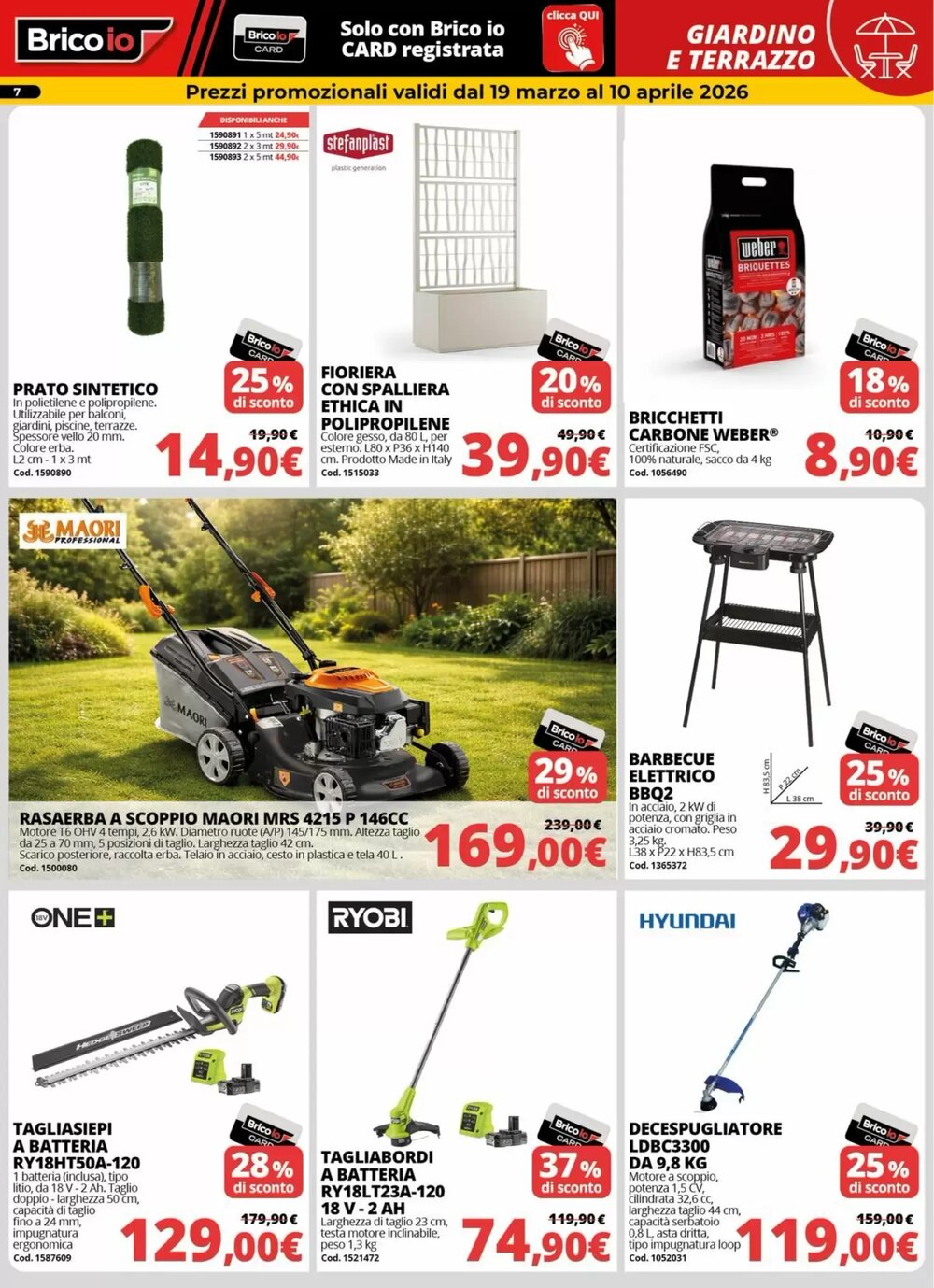 Volantino promozionale Brico Io  valide dal 19/03/2026 - Pagina 7.